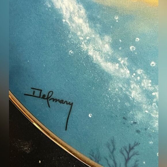 Spring of Dolphin decor plate - Picture 3 of 4